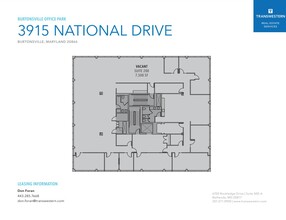 3901 National Dr, Burtonsville, MD à louer Plan d’étage– Image 1 sur 1