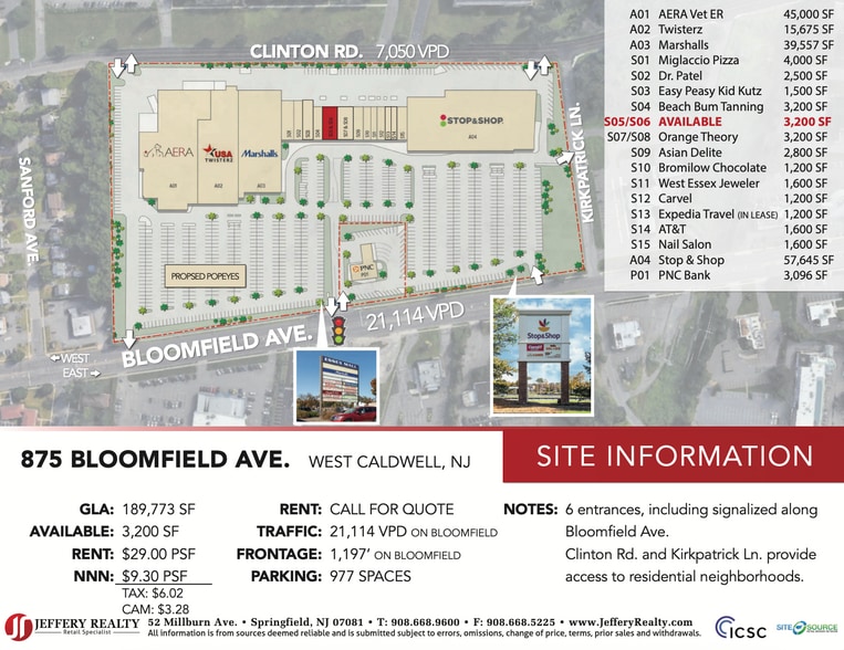 875 Bloomfield Ave, West Caldwell, NJ à louer - Photo de l’immeuble – Image 3 sur 13