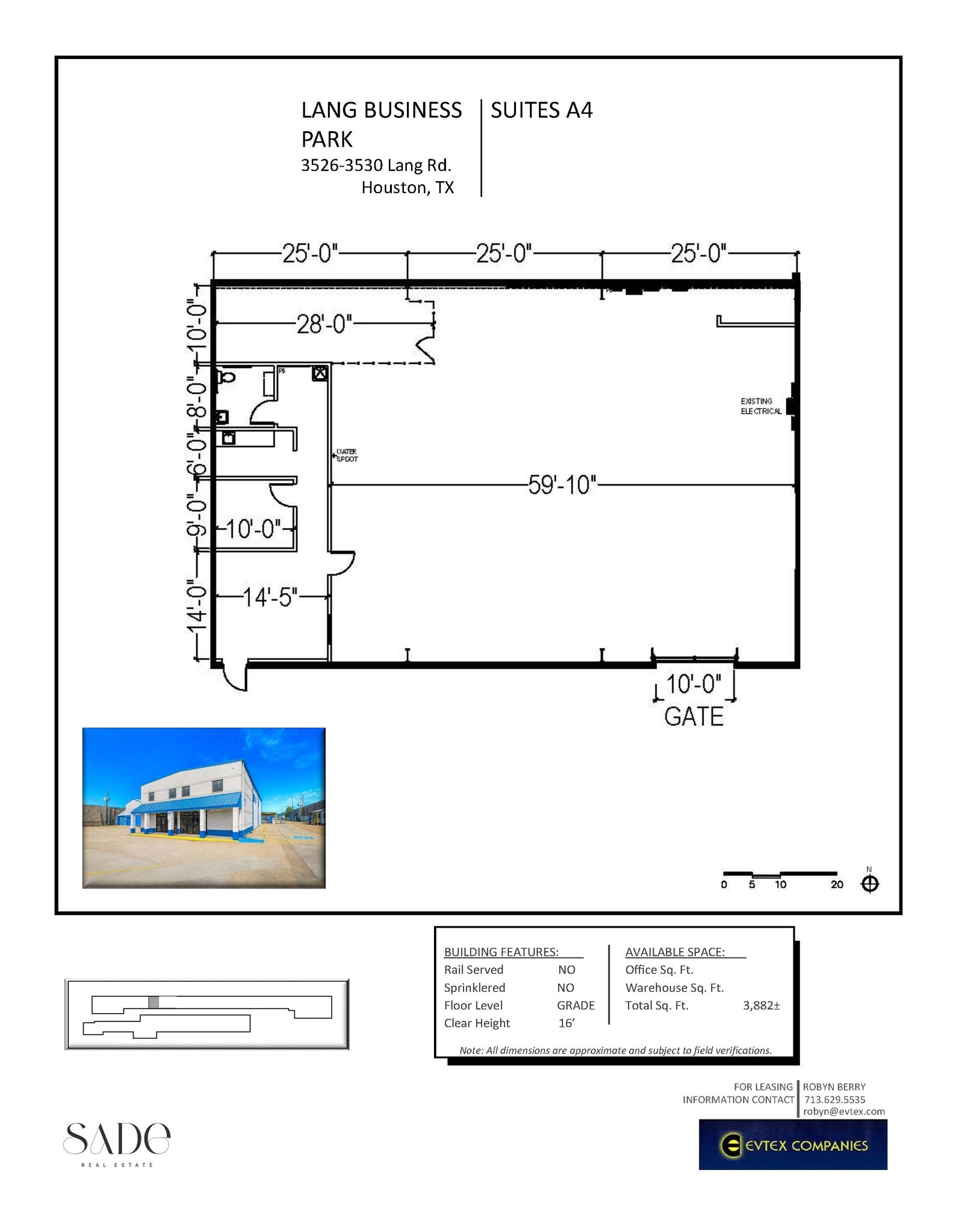 3526-3530 Lang Rd, Houston, TX à louer Plan d’étage– Image 1 sur 1