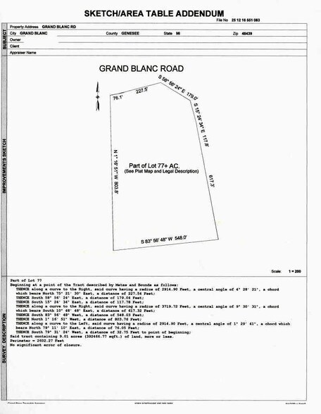 Dort Hwy, Grand Blanc, MI à vendre - Plan cadastral – Image 2 sur 3