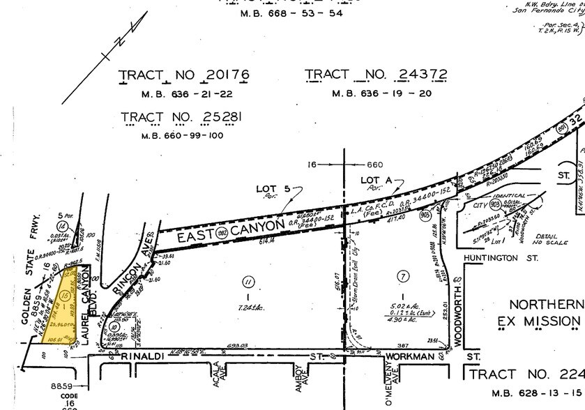 11565 Laurel Canyon Blvd, San Fernando, CA à louer - Plan cadastral – Image 2 sur 23