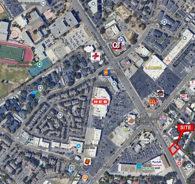 8510 Blanco Rd, San Antonio, TX à vendre - Aérien – Image 2 sur 2