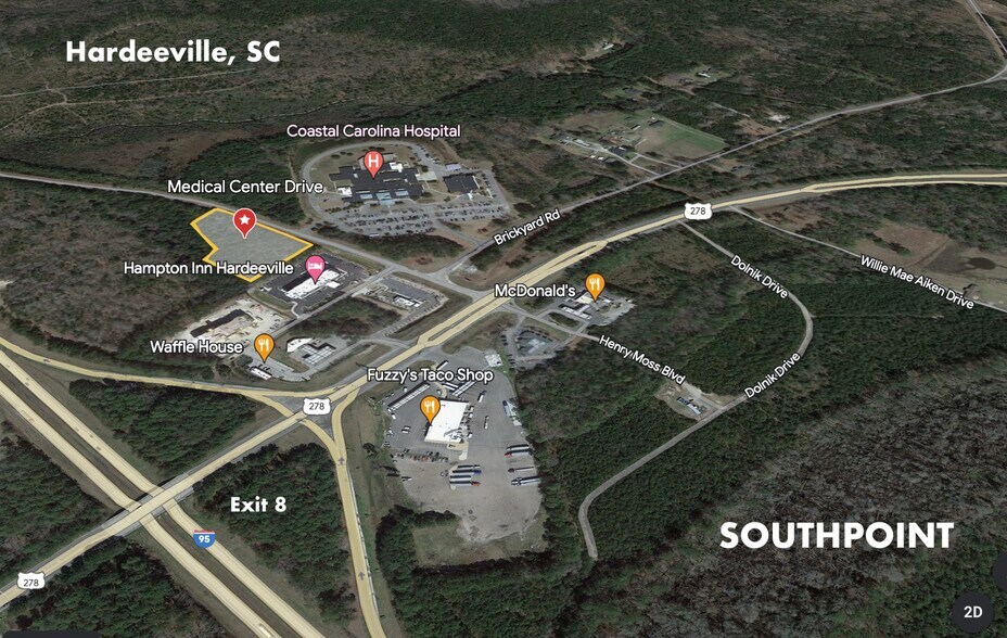 850 Jasper Hwy, Hardeeville, SC à vendre - Aérien – Image 2 sur 3