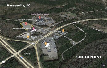 850 Jasper Hwy, Hardeeville, SC - VUE AÉRIENNE  vue de carte - Image1