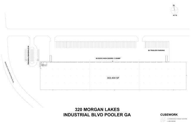 Plus de détails pour 320 Morgan Lakes Blvd, Pooler, GA - Industriel/Logistique à louer