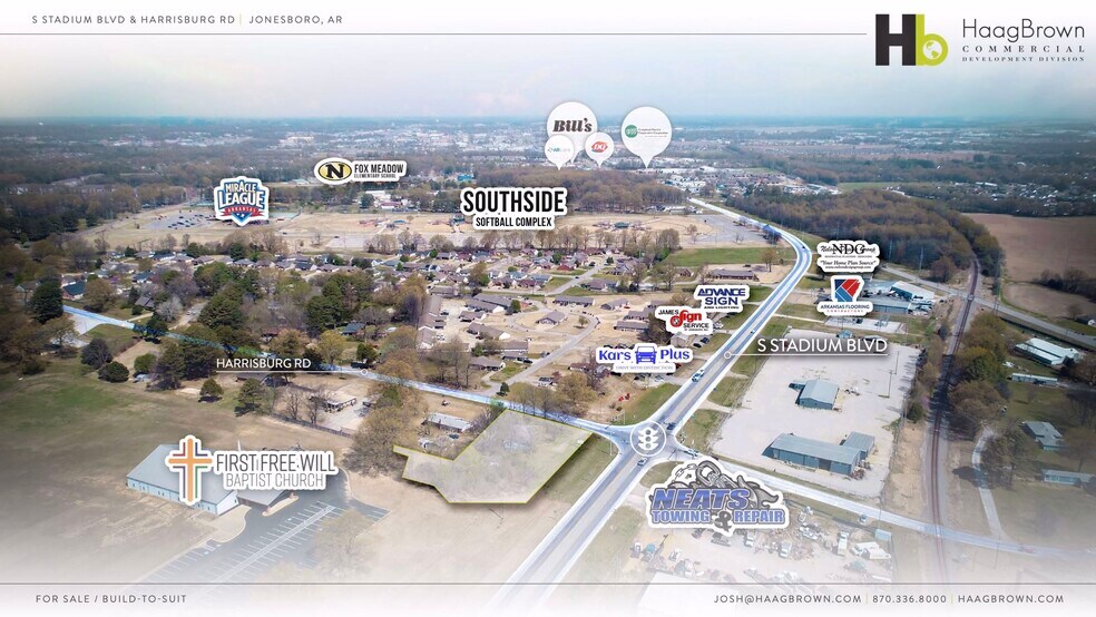 5325 Stadium Blvd, Jonesboro, AR à vendre - Aérien – Image 3 sur 7
