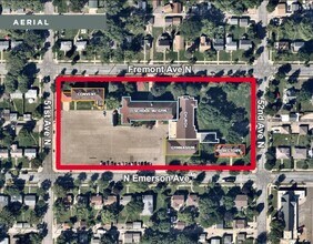 5140 Fremont Ave N, Brooklyn Center, MN - VUE AÉRIENNE  vue de carte