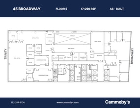 45 Broadway, New York, NY à louer Plan d’étage– Image 1 sur 10