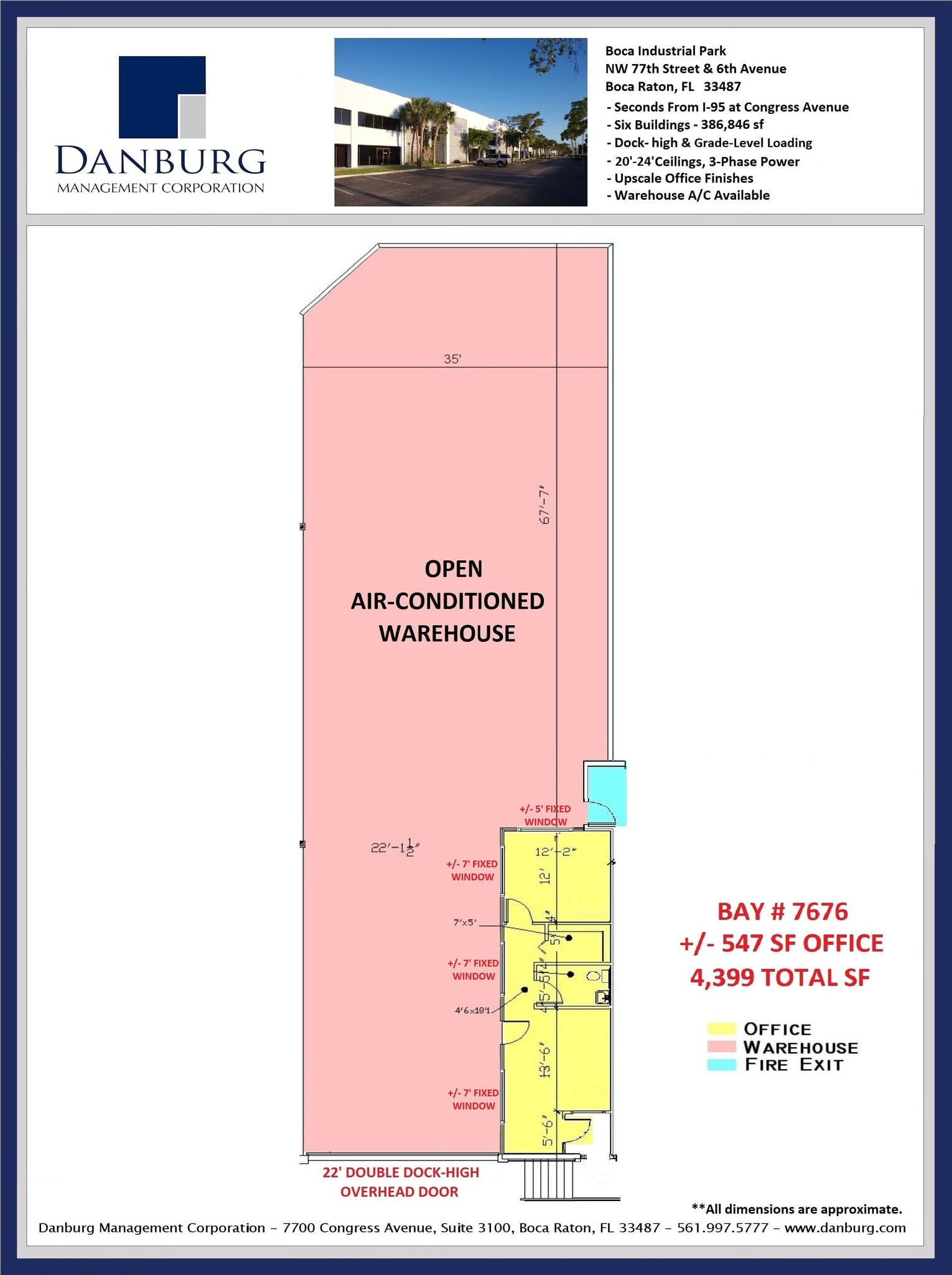 7640-7696 NW 6th Ave, Boca Raton, FL à louer Plan d’étage– Image 1 sur 1