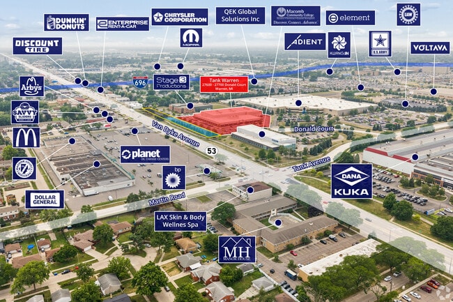 Plus de détails pour 27600-27700 Donald Ct, Warren, MI - Industriel/Logistique aux enchères