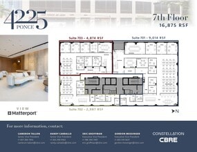4225 Ponce de Leon Blvd, Coral Gables, FL à louer Plan de site– Image 2 sur 14