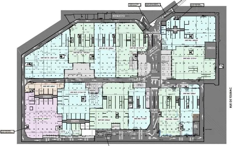 Industriel/Logistique dans Paris à louer - Plan d’étage – Image 3 sur 3