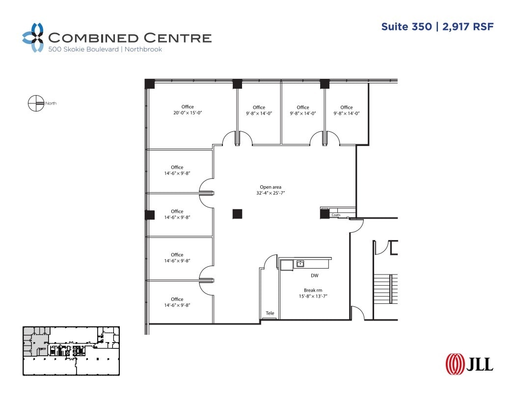 707 Skokie Blvd, Northbrook, IL à louer Plan d’étage– Image 1 sur 1