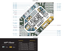 595 Market St, San Francisco, CA à louer Plan d’étage– Image 1 sur 2