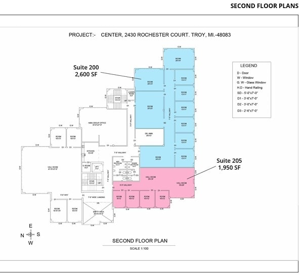 2430 Rochester Ct, Troy, MI à louer Plan d’étage– Image 1 sur 1