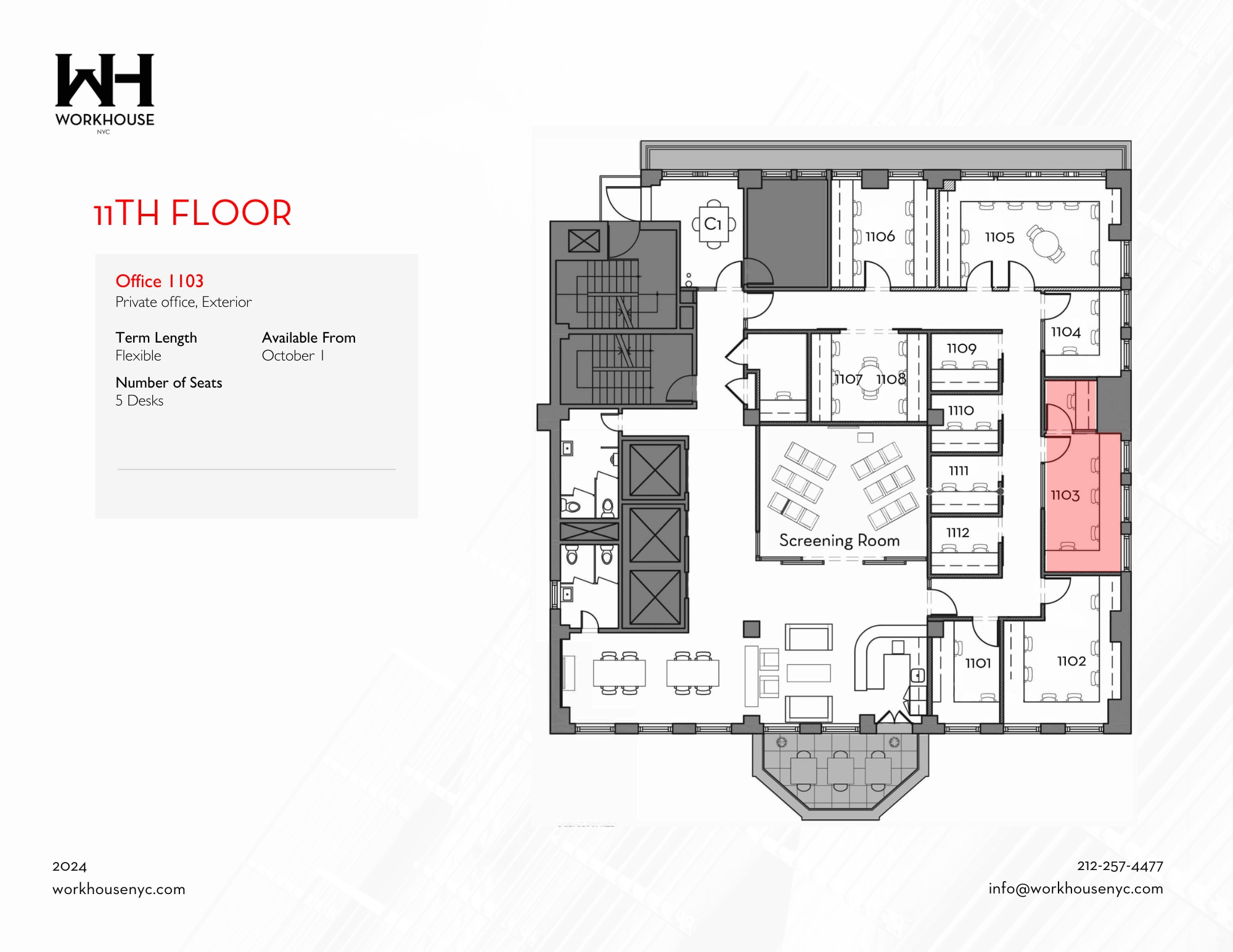 21 W 46th St, New York, NY à louer Plan d’étage– Image 1 sur 1
