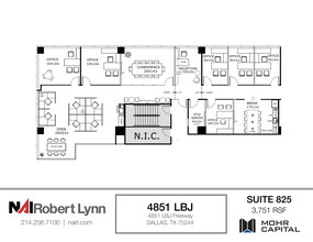 4851 Lyndon B Johnson Fwy, Dallas, TX à louer Plan d’étage– Image 1 sur 1