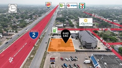 909 West Frontage Rd, Alamo, TX - VUE AÉRIENNE  vue de carte - Image1