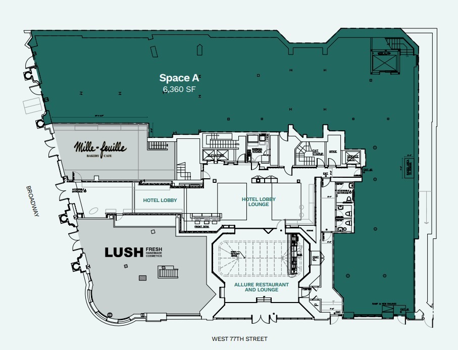 2175 Broadway, New York, NY à louer Plan d’étage– Image 1 sur 2