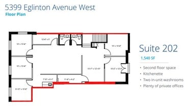 5397 Eglinton Ave W, Toronto, ON à louer Plan d’étage– Image 1 sur 1