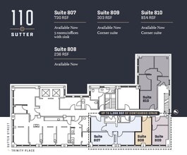 110 Sutter St, San Francisco, CA à louer Plan d’étage– Image 1 sur 1