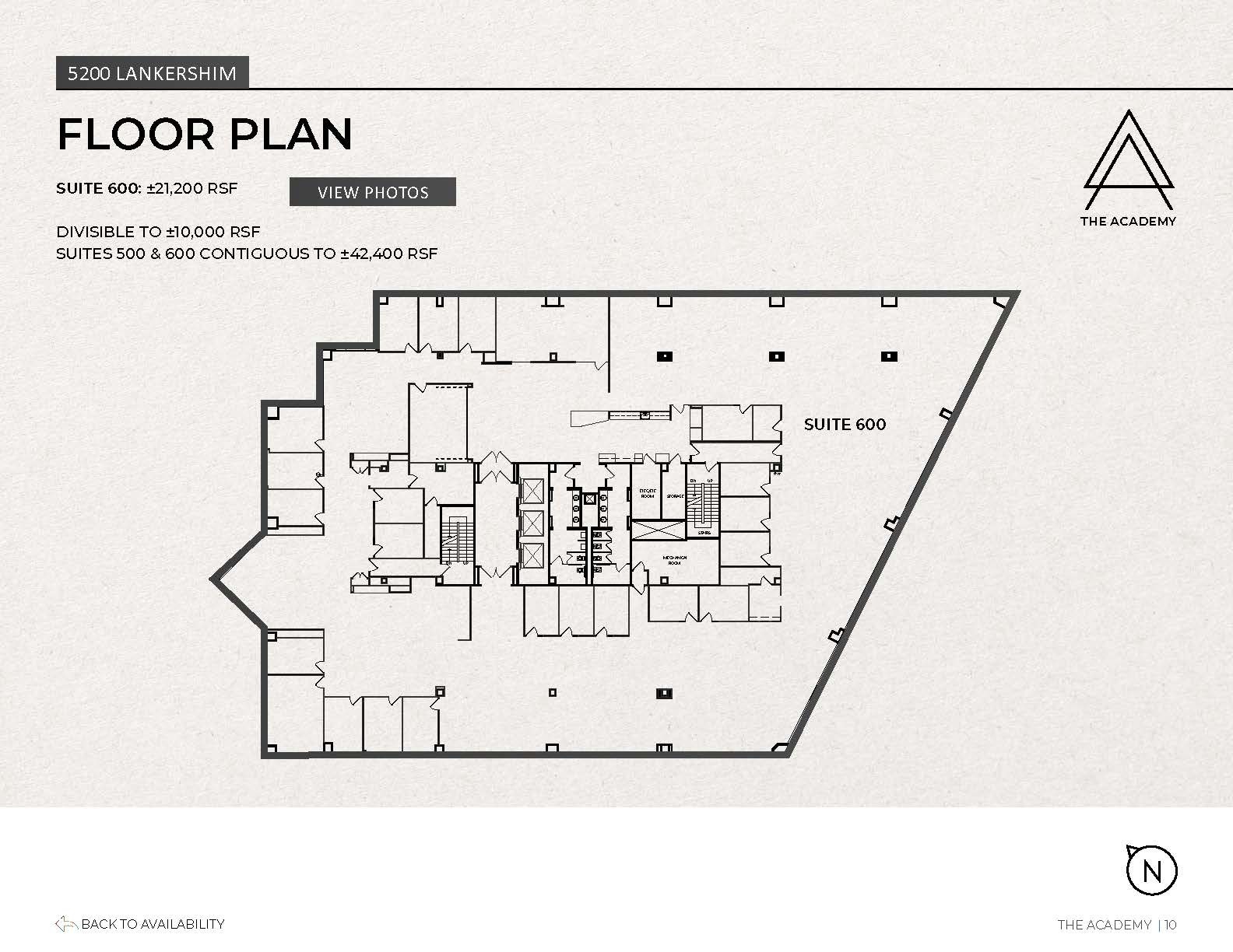 5200 Lankershim Blvd, North Hollywood, CA à louer Plan d’étage– Image 1 sur 1