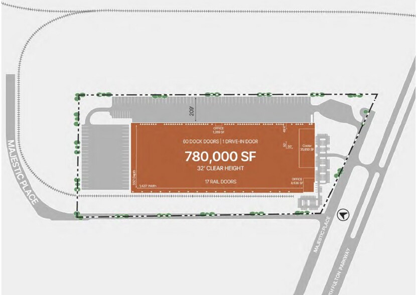 4475 S Fulton Pky, Atlanta, GA à louer - Plan d’étage – Image 3 sur 3