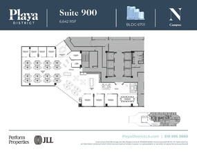 6100 Center Dr, Los Angeles, CA à louer Plan d’étage– Image 1 sur 1