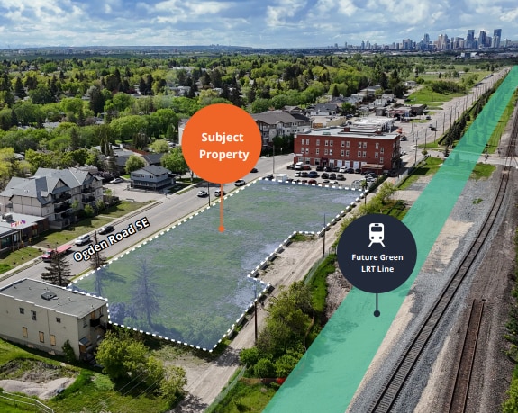 7014-7032 Ogden Rd SE, Calgary, AB à vendre - Aérien – Image 1 sur 1
