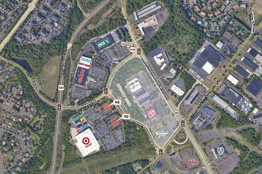 1201-1281 Knapp Rd, North Wales, PA à louer - Aérien – Image 2 sur 10