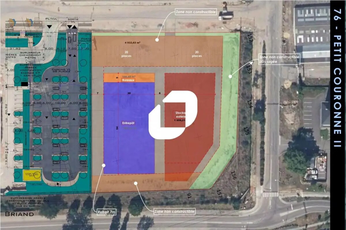 Industriel/Logistique dans Petit-Couronne à vendre Plan de site– Image 1 sur 2