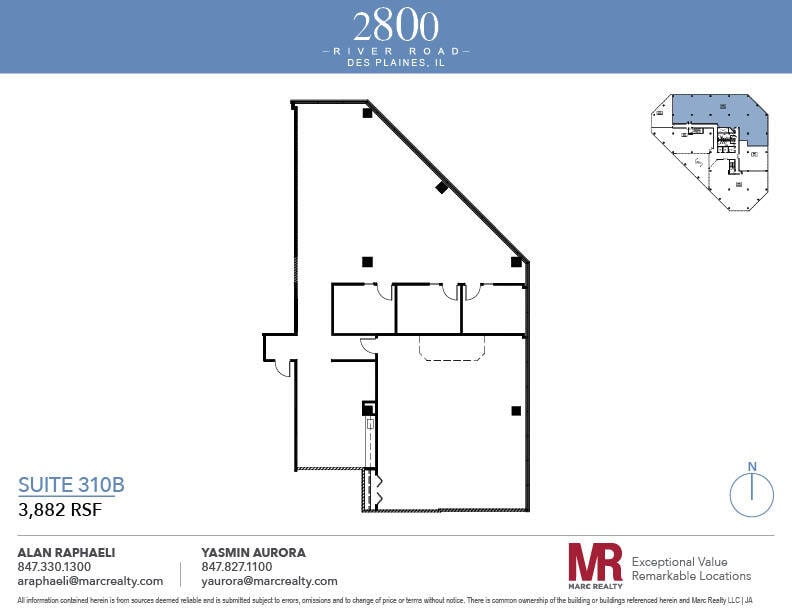 2800 S River Rd, Des Plaines, IL à louer Plan d’étage– Image 1 sur 1