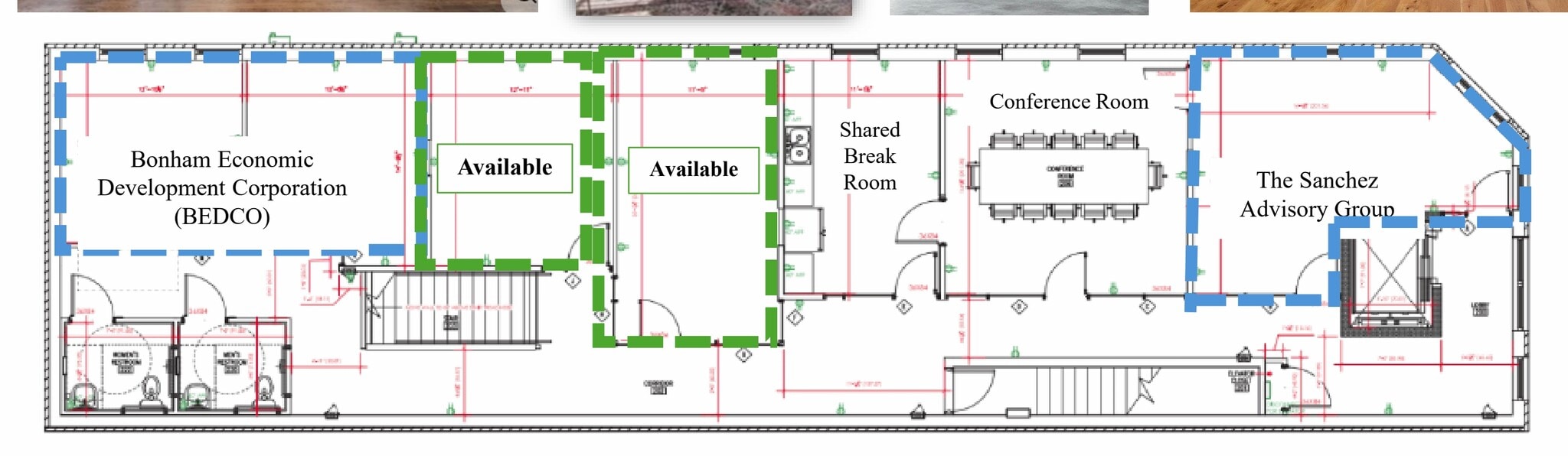 327 N Main St, Bonham, TX à louer Plan d’étage– Image 1 sur 1