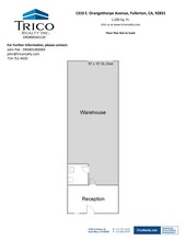 1244-1250 E Orangethorpe Ave, Fullerton, CA à louer Plan d’étage– Image 1 sur 1