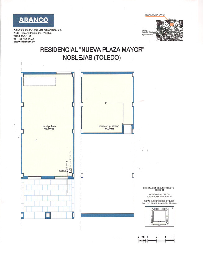 Plaza Nueva de Noblejas, Noblejas, TOL 45350 - Lot Puerta 14 -  - Plan d’étage - Image 1 of 1