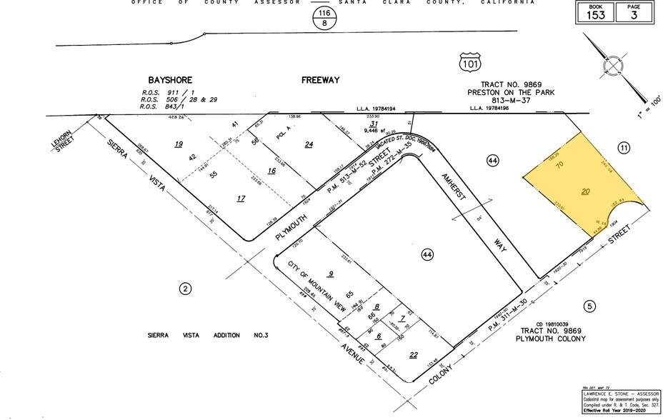 1904 Colony St, Mountain View, CA à louer - Plan cadastral – Image 2 sur 2