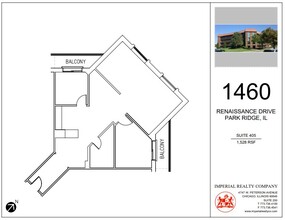 1460 Renaissance Dr, Park Ridge, IL à louer Plan d’étage– Image 1 sur 1