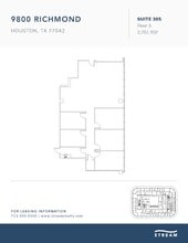 9800 Richmond Ave, Houston, TX à louer Plan d’étage– Image 1 sur 1