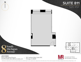 8 S Michigan Ave, Chicago, IL à louer Plan d’étage– Image 1 sur 3