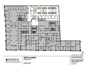 325 N LaSalle St, Chicago, IL à louer Plan d’étage– Image 1 sur 4