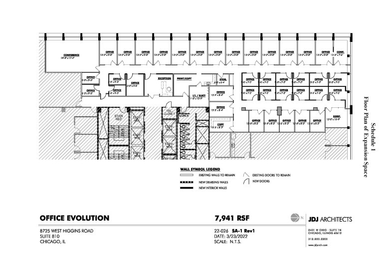 8745 W Higgins Rd, Chicago, IL à louer Plan d’étage– Image 1 sur 1