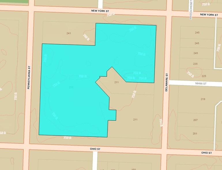 211 N Pennsylvania St, Indianapolis, IN à louer - Plan cadastral – Image 3 sur 4
