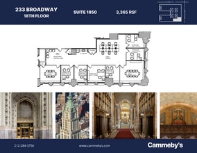 233 broadway, New York, NY à louer Plan d’étage– Image 1 sur 1