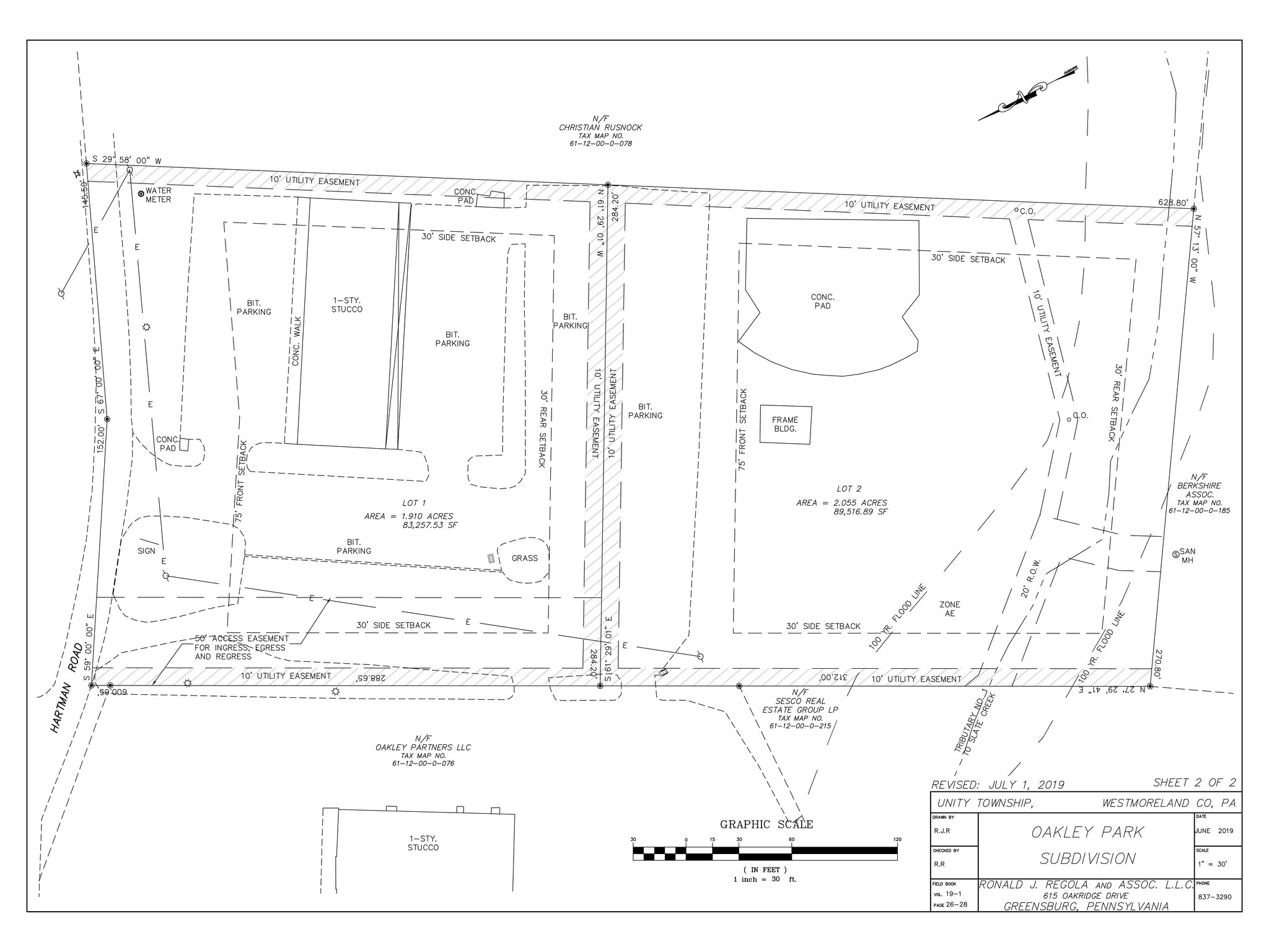 141 Hartman Rd, Greensburg, PA à louer Plan de site– Image 1 sur 2