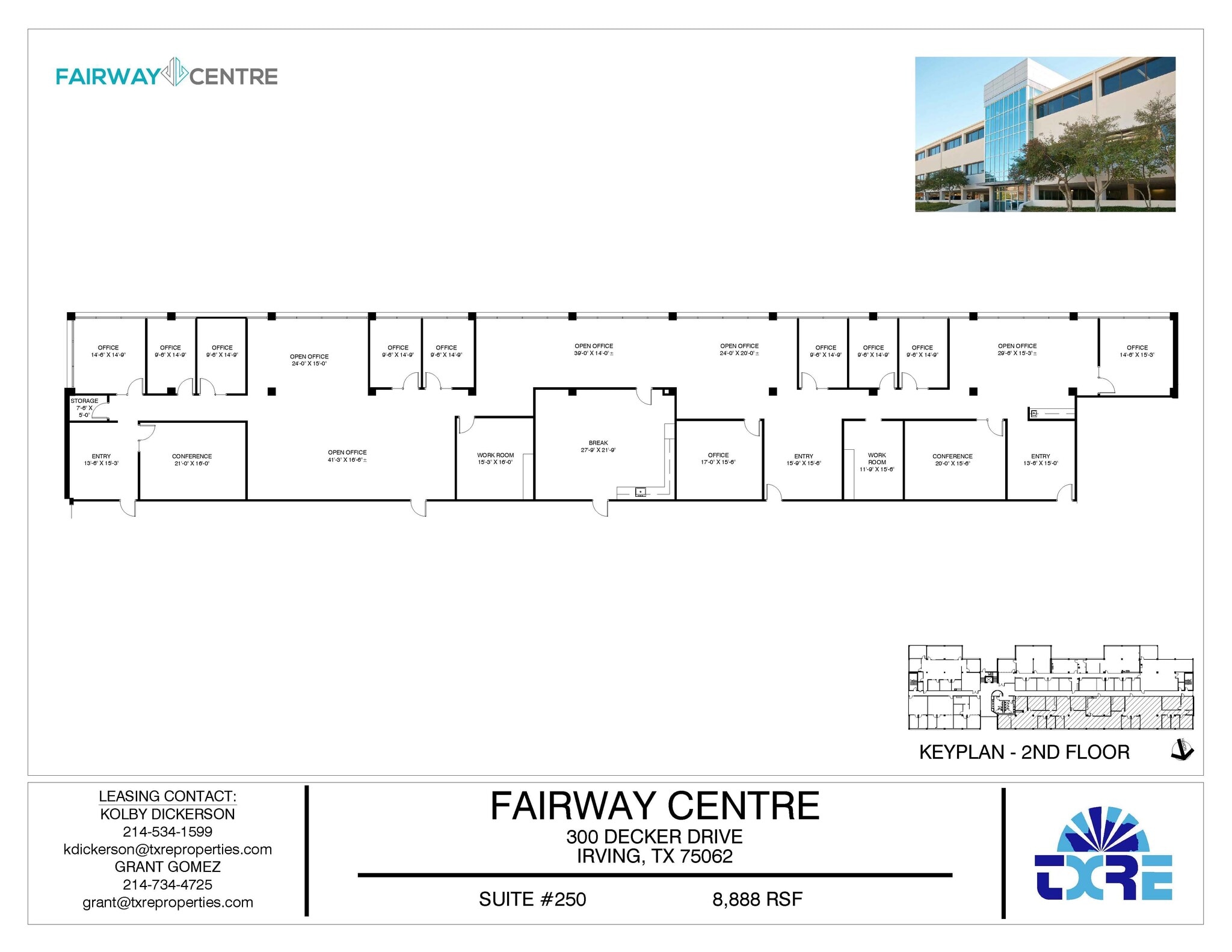 300 Decker Dr, Irving, TX à louer Plan d’étage– Image 1 sur 3