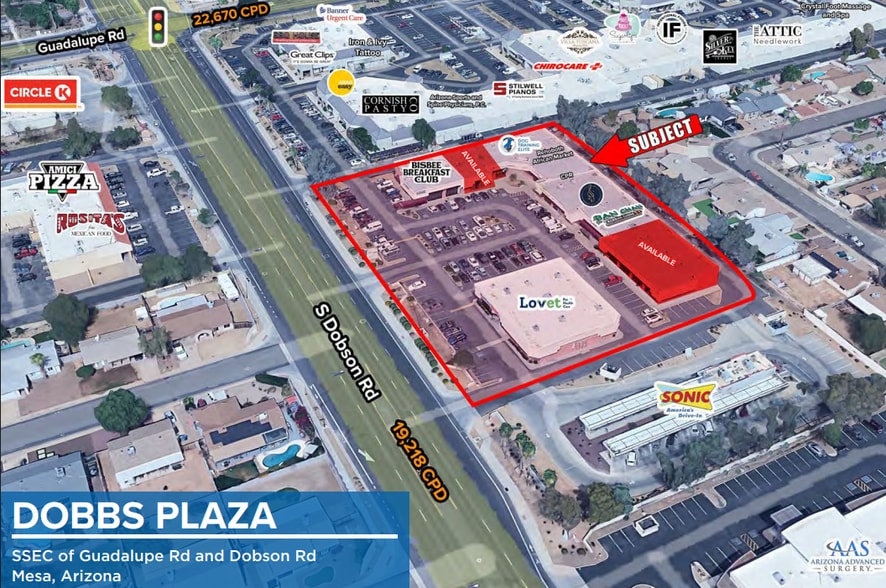 2909-2917 S Dobson Rd, Mesa, AZ à louer - Photo de l’immeuble – Image 1 sur 31