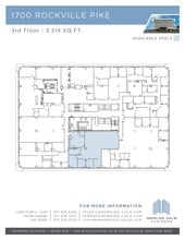 1700 Rockville Pike, Rockville, MD à louer Plan d’étage– Image 2 sur 11