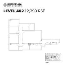 8765 W Higgins Rd, Chicago, IL à louer Plan d’étage– Image 1 sur 1