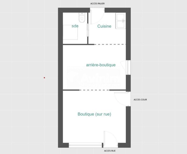 Local commercial dans Sannois à louer - Plan d’étage – Image 2 sur 2