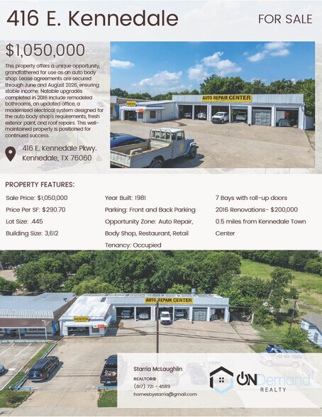 416 E Mansfield Hwy, Kennedale, TX à vendre - Autre – Image 1 sur 12